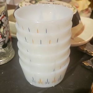 Anchor Hocking Fire King Custard Bowls 6 bowls $40 USD**